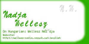 nadja wellesz business card